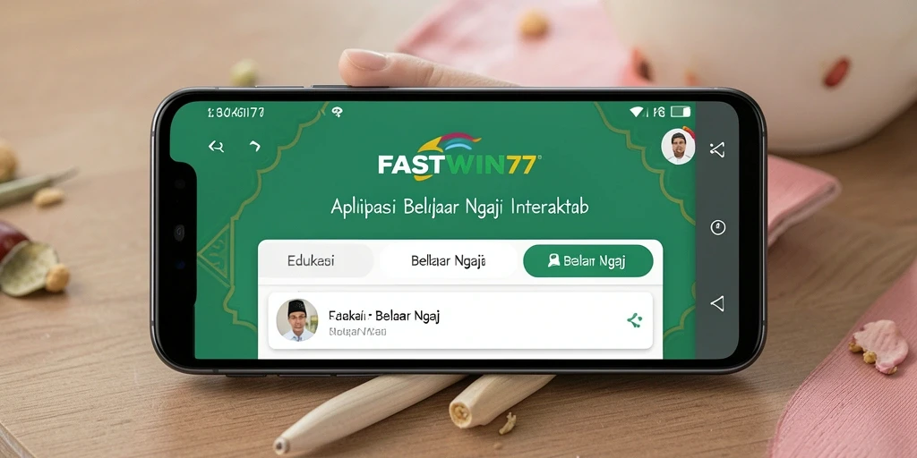 Tampilan antarmuka aplikasi Belajar Ngaji yang mudah digunakan.