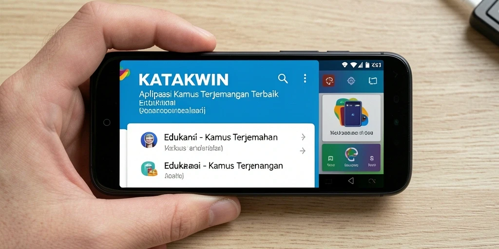 Tampilan antarmuka KATAKWIN yang intuitif dan menarik.