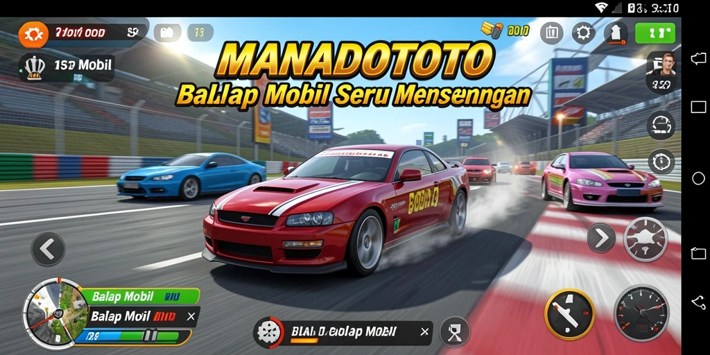 Tampilan antarmuka balapan yang menarik di MANADOTOTO.