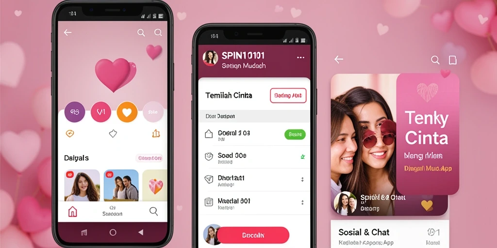 Antarmuka SPIN101 yang menarik untuk mencari pasangan.