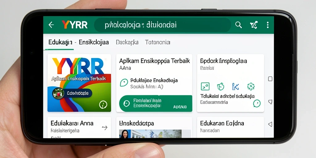Antarmuka aplikasi YYRR yang informatif dan ramah pengguna.